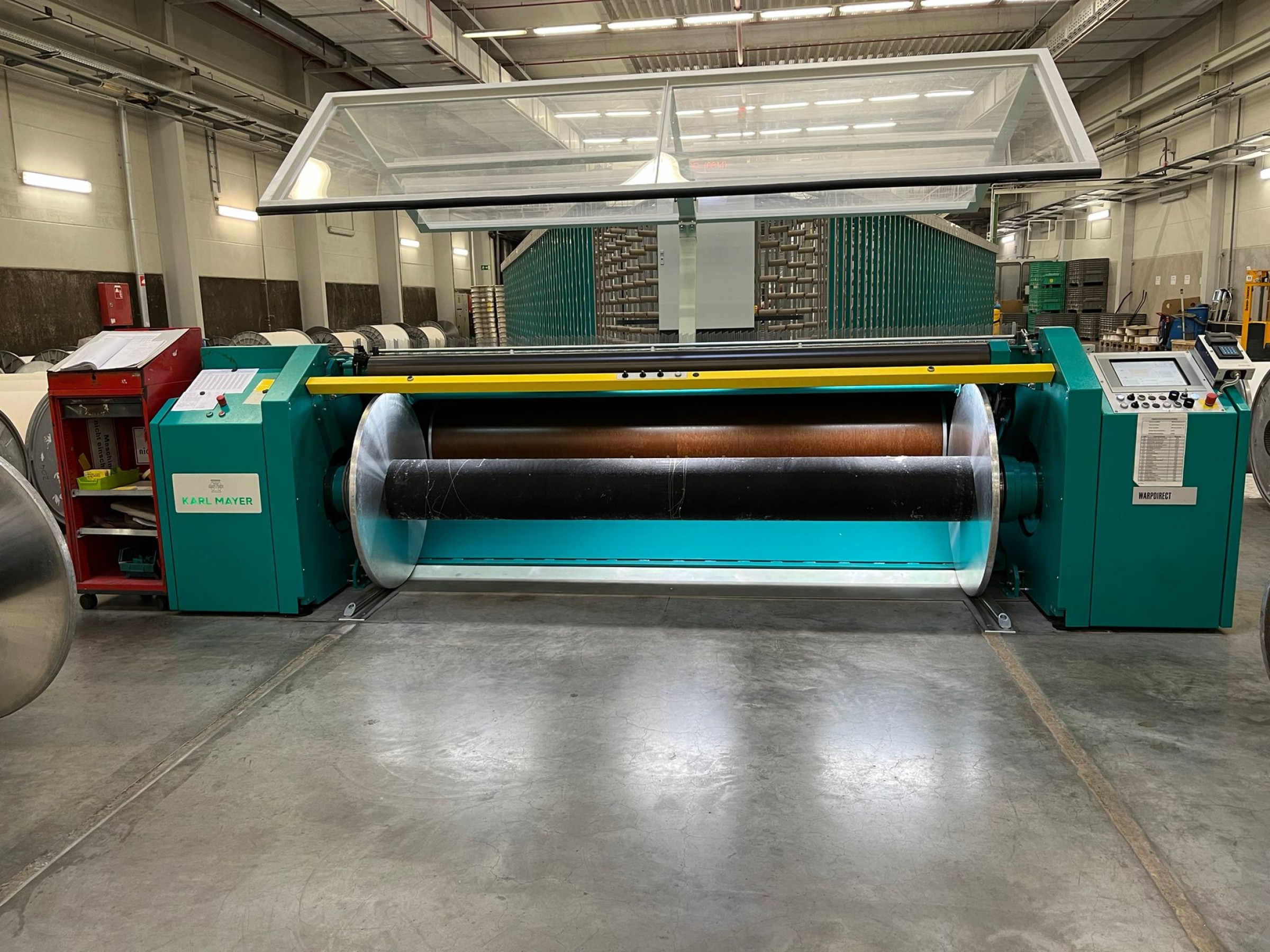 Karl Mayer Direct Warper and Benninger-Zell Sizing Machine