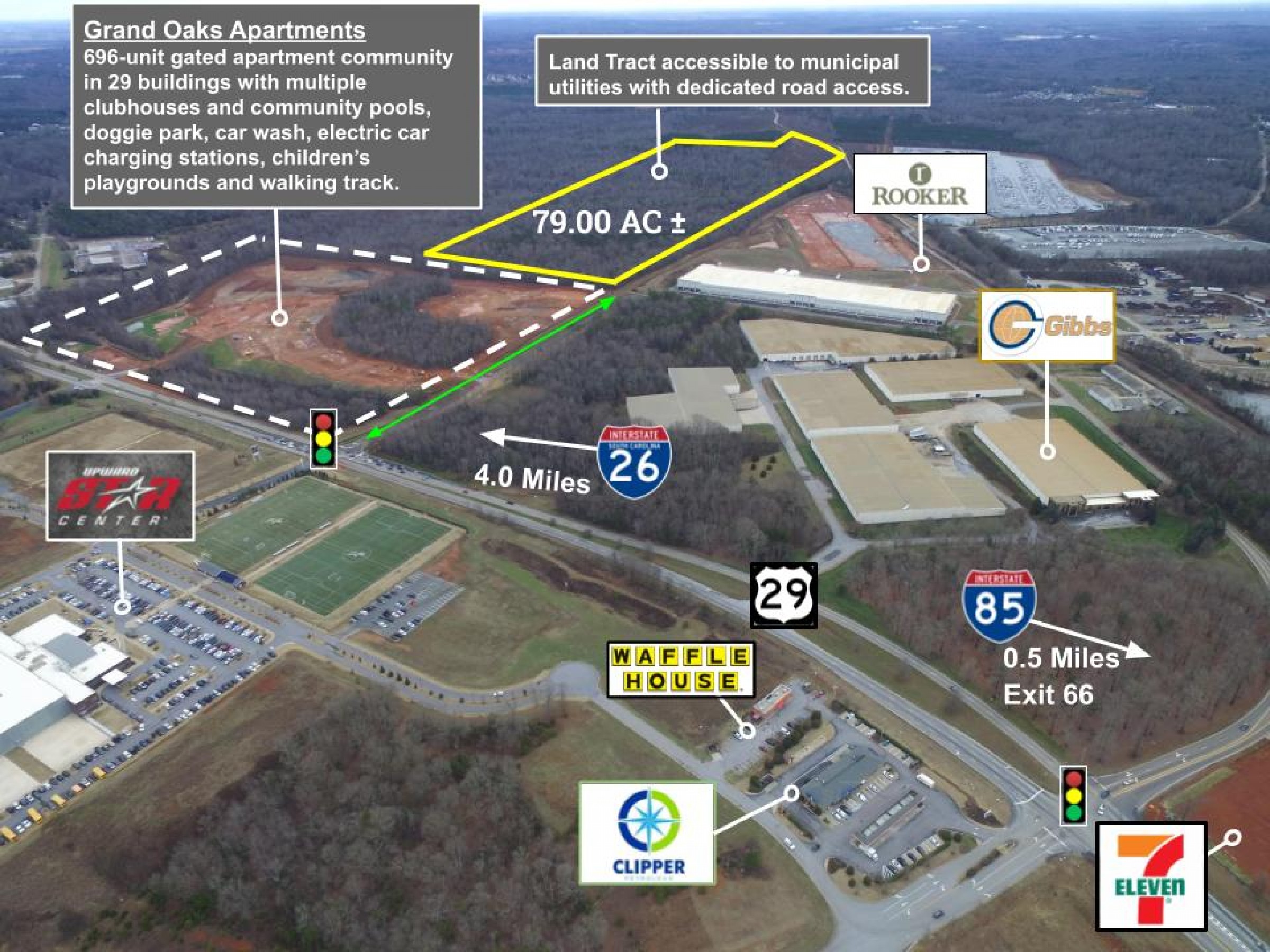 U.S. 29 & I-85 (Exit 66) Available Commercial Land 