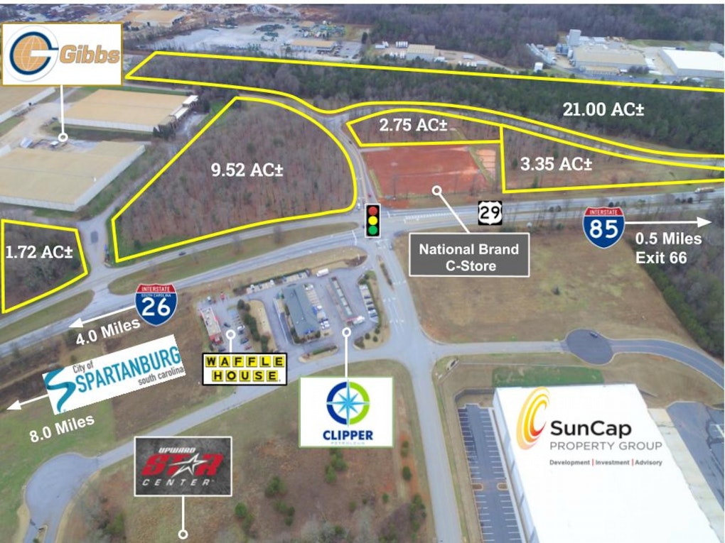 U.S. 29 & I-85 (Exit 66) Available Commercial Land | Gibbs International