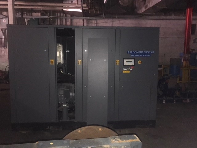 125 PSI Atlas Copco Rotary Screw Compressor