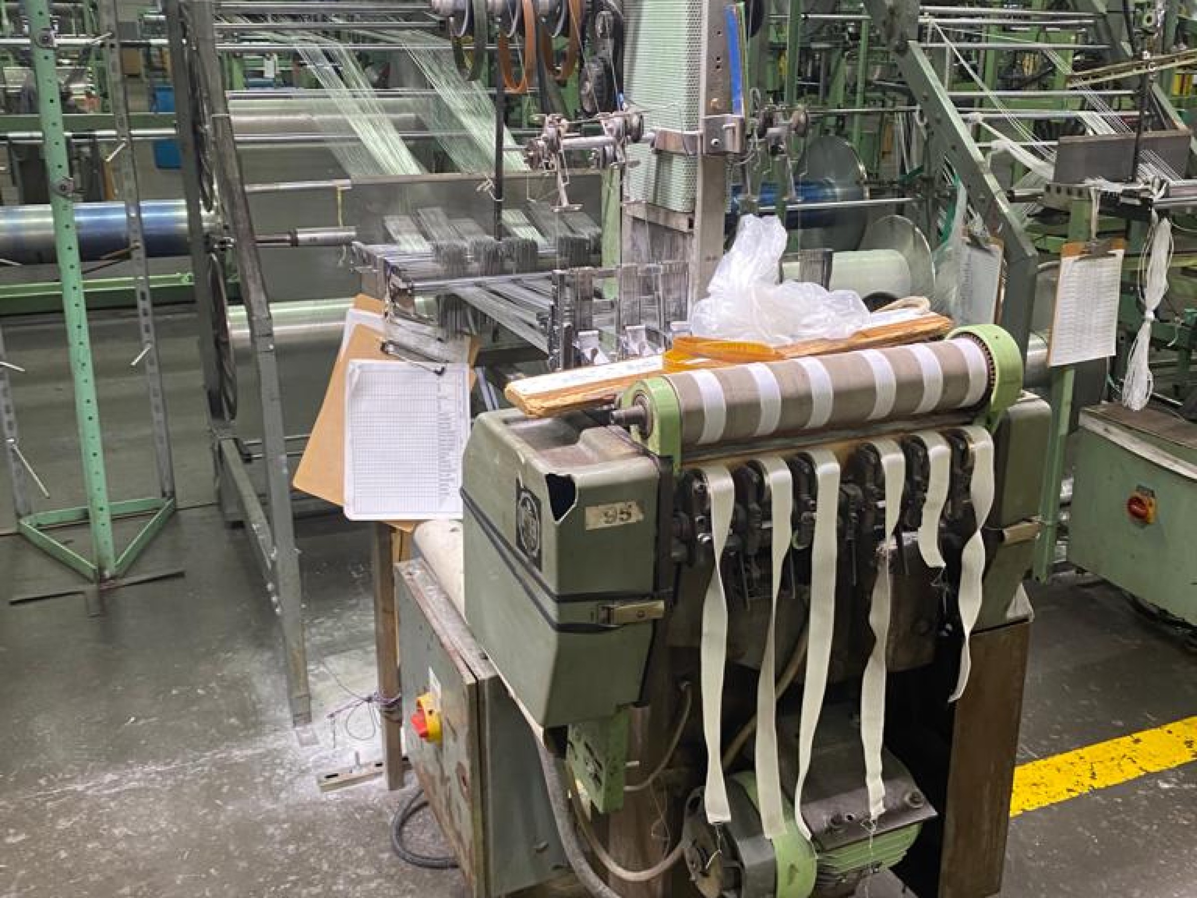 (9) Muller Webbing Looms with Lycra Attachments