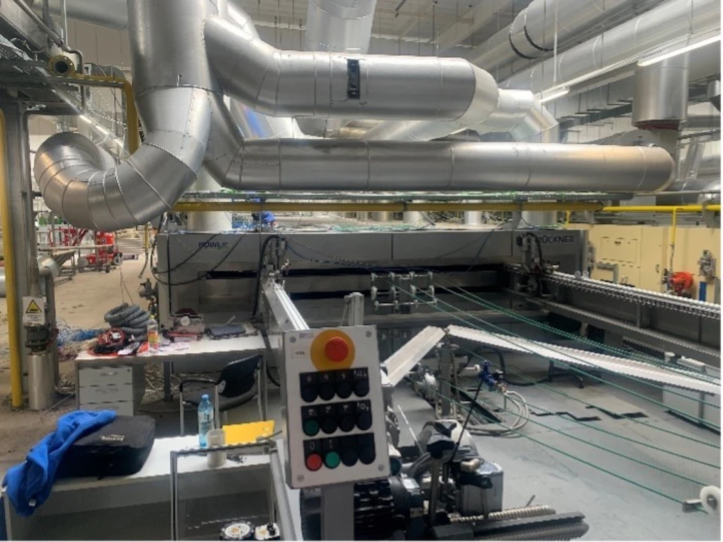 Stenter Frame Plenum LIKE NEW 4.2-meter 2018 Brueckner Stenter Frame | Gibbs International